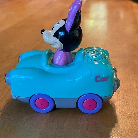 VTech Go!Go! Smart Wheels Disney Minnie Mouse Green & Pink Toy musical car - Picture 4 of 8
